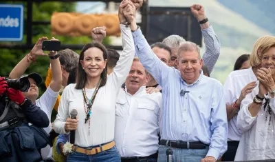 María Corina Machado junto a Edmundo González Urrutia