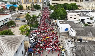 Marchas en Barranquilla. 