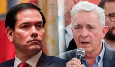 Marco Rubio y Álvaro Uribe Vélez.