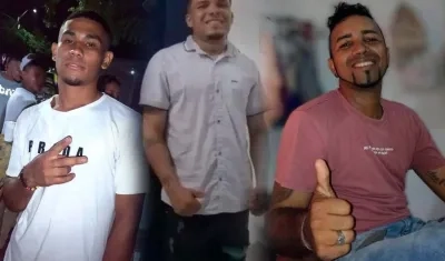 José Robles Rocha, Jeferson Villegas Ramírez y Alejandro Osorio Piñeres.