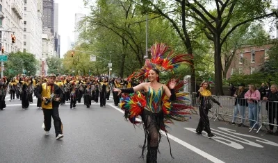 Michelle Char, reina del Carnaval de Barranquilla 2026, en el gran Desfile de la Hispanidad
