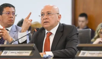 Ministro de Justicia y del Derecho, Eduardo Montealegre Lynett.