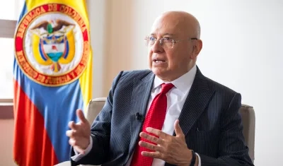 El Ministro de Justicia, Eduardo Montealegre.