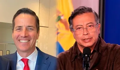 Bernie Moreno y Gustavo Petro.