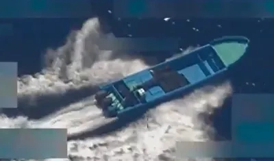 La supuesta narcolancha.