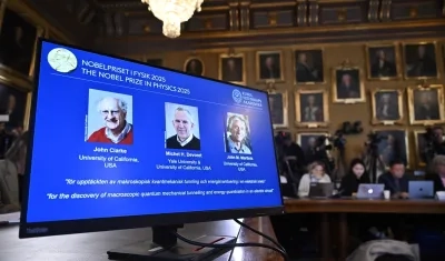 Los ganadores del Premio Nobel de Física.