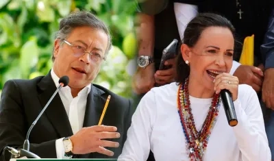 Gustavo Petro y María Corina Machado.