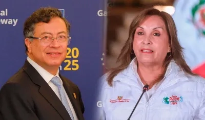 Gustavo Petro y Dina Boluarte.