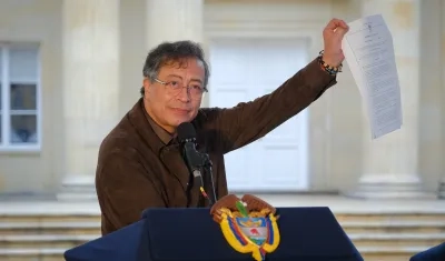 Gustavo Petro, presidente de la República. 