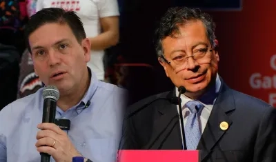Juan Carlos Pinzón y Gustavo Petro.