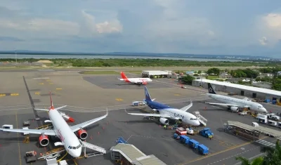 Pista de aeropuerto Rafael Núñez, de Cartagena.