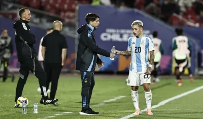 El entrenador de Argentina, Diego Placente.