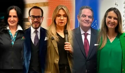 María Fernanda Cabal, Abelardo De la Espriella, Vicky Dávila, Germán Vargas Lleras y Paloma Valencia