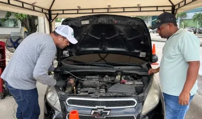 Prueba de emisión de gases.