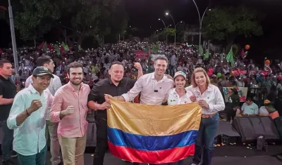 Daniel Quintero durante un acto de campaña.