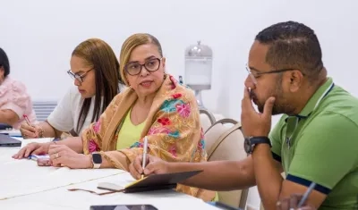 Reunión del rector con los decanos.