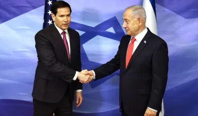 El secretario de Estado de Estados Unidos, Marco Rubio y el primer ministro de Israel, Benjamin Netanyahu.
