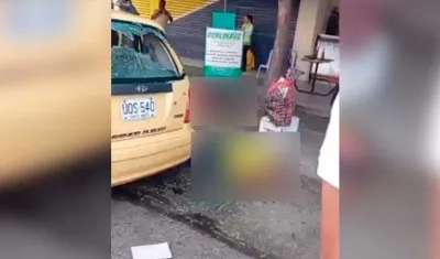 Lugar donde ocurrió el ataque sicarial. 