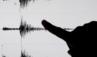 Sismógrafo tras un terremoto.