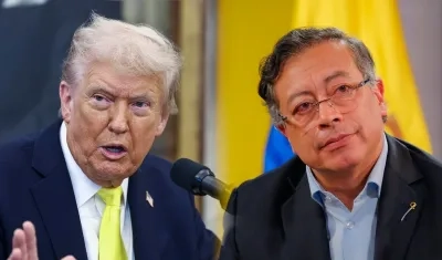 Presidente de Estados Unidos, Donald Trump; y el de Colombia, Gustavo Petro.