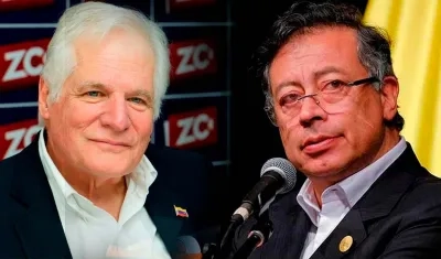 Miguel Uribe Londoño y Gustavo Petro.