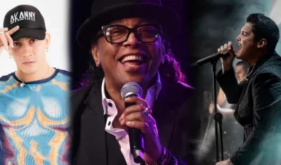 Akanny, Sergio Vargas y Elder Dayán.