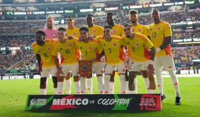 Selección Colombia que se enfrentó a México el pasado 11 de octubre.