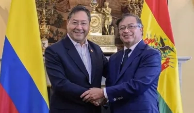 Presidentes Luis Arce y Gustavo Petro.
