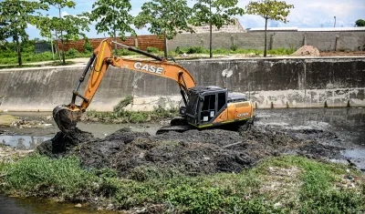 Limpieza de arroyos en Barranquilla. 