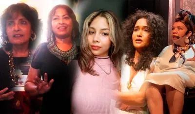 Las artistas Vicky Osorio, Silvia Miranda, Kamila Sánchez, Diana Flórez. 