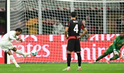 La pena máxima ejecutada y convertida por Juan Guillermo Cuadrado. 