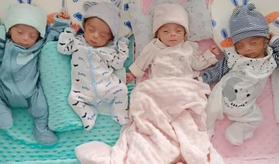 Cuatrillizos en Barranquilla.