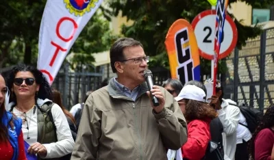 Fabio Arias Giraldo, presidente de la CUT. 
