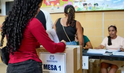 Las votaciones se iniciaron a las 8:00 a.m. hasta las 4:00 p.m. 