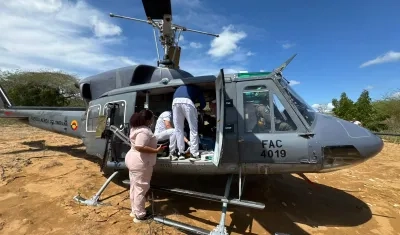 Momentos de la evacuación. 