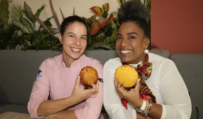  Carolina Manotas, chef de Narcobollo y Milena Lora, cocinera tradicional.