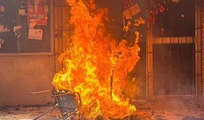 Incendio en las instalaciones de la Uniatlántico.