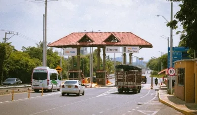 Peaje Papiros, en Puerto Colombia. 