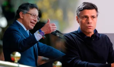 El Presidente Petro y Leopoldo López.