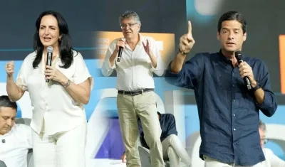 María Fernanda Cabal, Mauricio Cárdenas y Mauricio Gómez.