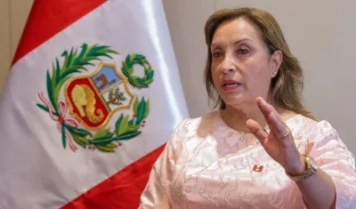 Expresidenta peruana Dina Boluarte. 