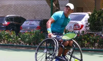 El tenista bogotano Manuel Sánchez. 