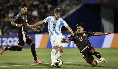 Mateo Silvetti marcó el segundo gol de Argentina. 