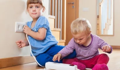 Accidentes domésticos en niños.