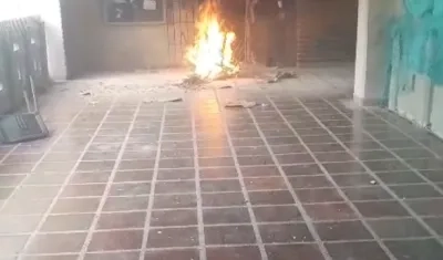 Actos vandálicos dentro de la Universidad del Atlántico. 