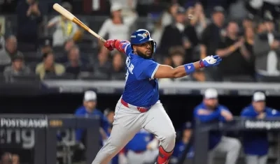 Vladmiri Guerrero Jr. tuvo una gran producción ofensiva en la serie contra los Yanquis. 