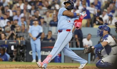 Vladimir Guerrero Jr. bateó un jonrón de dos carreras ante Ohtani en el tercer episodio.