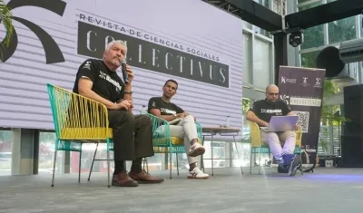 Blas Zubiría Mutis, Adriano Diez Jiménez y José Manuel Romero Tenorio, docentes de al Universidad del Atlántico.