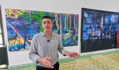 Diego Monsalve, director de la biblioteca. 