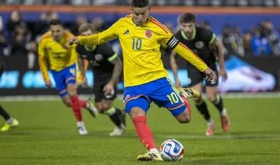James Rodríguez, capitán de la Selección Colombia.